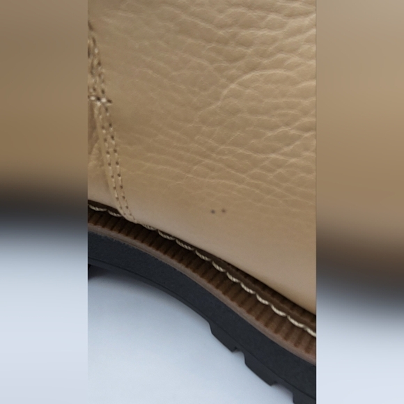 22- Sam Edelman Laguna Chelsea Waterproof Boots Sesame Leather Size 9.5 M NWT - Picture 9 of 16